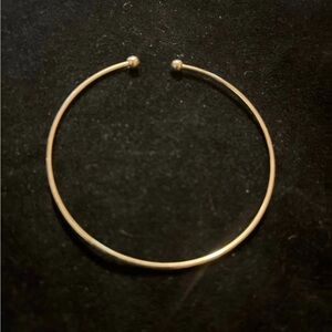 Round Silver Color Bangle Bracelet